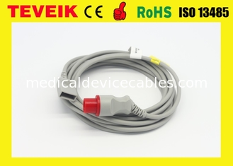 PVC Datascope Patient Monitors IBP Cable Round 6 Pin To Merit Adapter